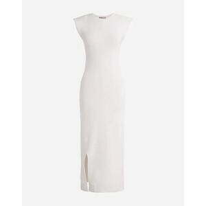 J Crew Sleeveless Shoulder Pads Super Stretch Sweater Midi Dress US Women's S